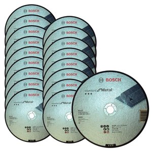 Kit 20 Discos de Corte Metal 9 POL 2 Telas Furo 7/8 POL Standard BOSCH