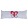 Travesseiro de Corpo Xuxão Cheio 145x0,45 Gigante Enchimento Com Fronha Decorativa Namorados - 1