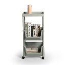 Ver imagem 2 de Carrinho Multiuso Prático 3 Prateleiras em Plástico com Rodízio - Cinza