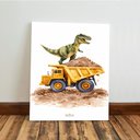 Ver imagem 4 de Kit 3 Quadro Decorativo Dinossauro Menino Infantil Criança Qualidade Premium 28x20cm