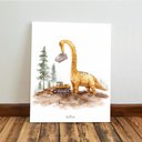 Ver imagem 5 de Kit 3 Quadro Decorativo Dinossauro Menino Infantil Criança Qualidade Premium 28x20cm
