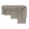 Sofá de Canto Retrátil e Reclinável 5 Lugares Lisboa Besthouse Capuccino - 4