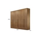 Ver imagem 2 de Guarda Roupa Casal 100% Mdf 6 Portas e 4 Gavetas Ruf Imbuia