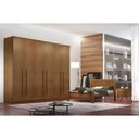 Ver imagem 3 de Guarda Roupa Casal 100% Mdf 6 Portas e 4 Gavetas Ruf Imbuia