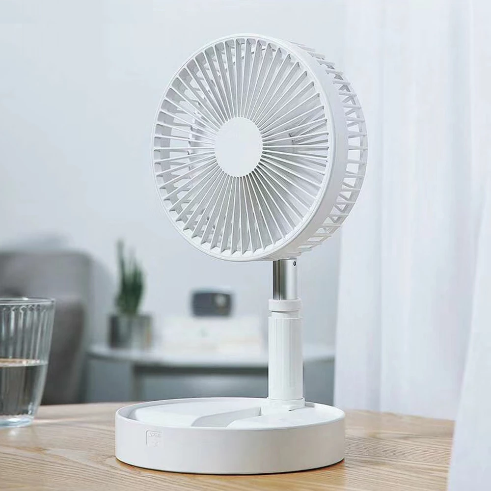 Ventilador Portátil Dobrável Telescópico 7200mah Retrátil sem Fio