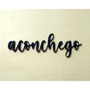Ver imagem 2 de Adorno De Parede Aconchego / Lettering - Quadro - Frase - 28cm - Toque 3D:Preto