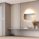 Ver imagem 1 de Painel para TV até 32 Polegadas 80x180cm Ripado Aruá CabeCasa MadeiraOriginals Off White
