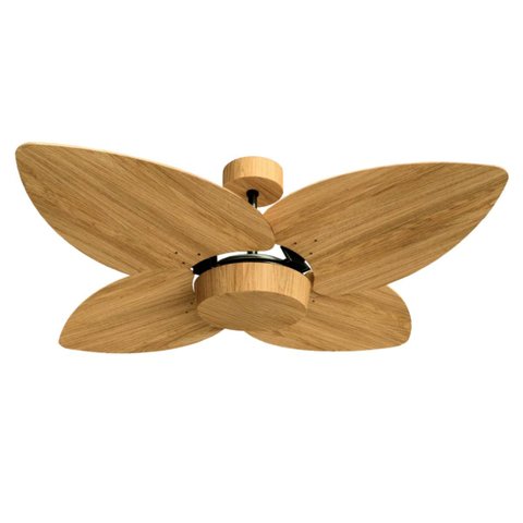 Ventilador de Teto Natuvent Dahlia No Light 3 Pás Madeira Freijó 220v