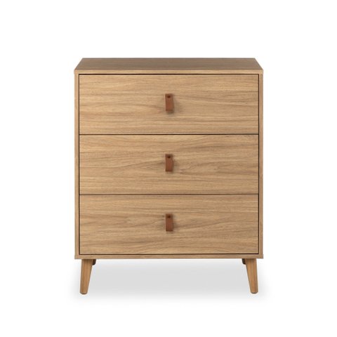 Cômoda Ivvie 3 Gavetas 70 Cm X 47 Cm Tauari