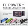 Filtro de Linha FL Power USB 6 Tomadas IPEC - Cabo 1,10m - Verde - 5