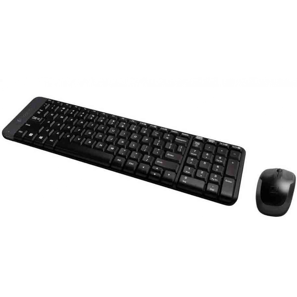 Teclado e Mouse sem Fio Mk220 Logitech Preto 920-004431 - 2