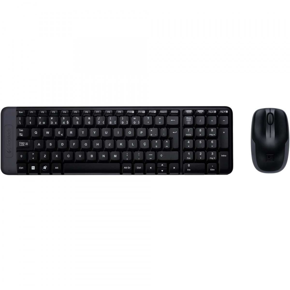 Teclado e Mouse sem Fio Mk220 Logitech Preto 920-004431