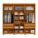 Ver imagem 3 de Guarda Roupa Casal Ouro Verde 6 Portas Cinamomo/sálvia - Móveis Albatroz
