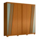 Ver imagem 1 de Guarda Roupa Casal Ouro Verde 6 Portas Cinamomo/sálvia - Móveis Albatroz