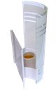 Ver imagem 3 de Kit 2 Arandela Calha de Parede com Vidro Pintado:tradicional/branco/110/220