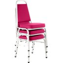 Ver imagem 1 de Kit com 3 Cadeiras Empilháveis Linha Hotel Plus Rosa