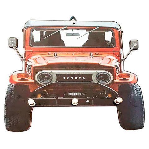 Porta Chaves de Parede Retrô Decorativo - Jipe Toyota Bandeirante