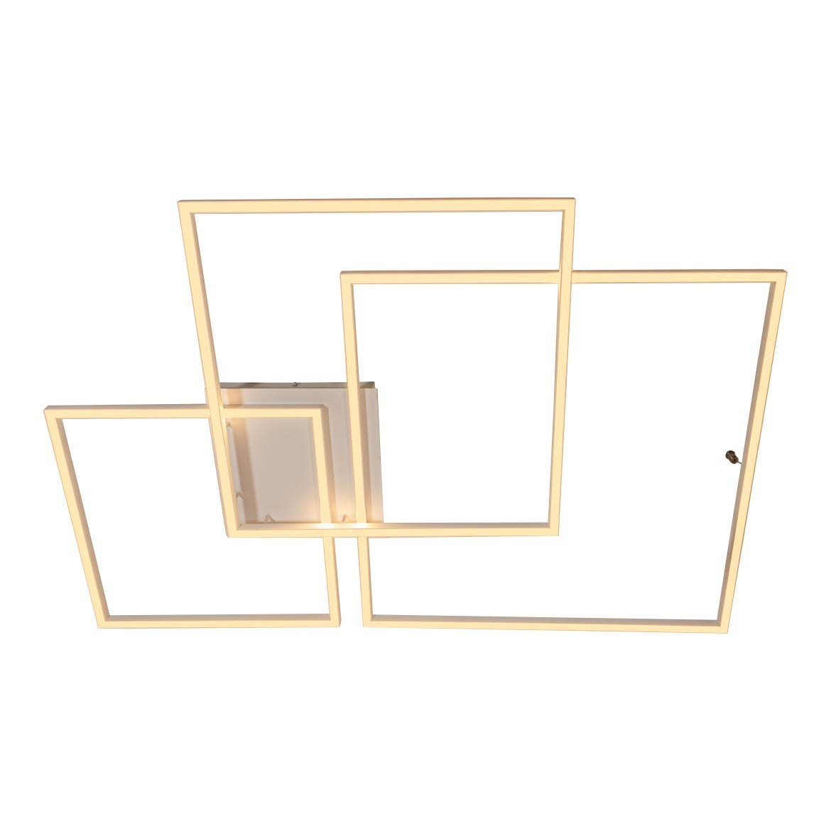 Plafon Canvas Branco Moderno Led Integrado 116w Aluminio St1632