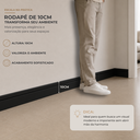 Ver imagem 7 de Kit 8 Rodapé Poliestireno 10cm x 2m Acabamento Moderno
