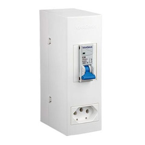 Caixa De proteção Slim Versatil - CP2-20.1 Disjuntor Unipolar 20 A