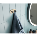 Ver imagem 2 de Gancho Adesivo sem Furo Duplo de Bambu e Metal Preto Porta Toalhas - Natural