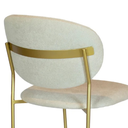 Ver imagem 2 de Banqueta Ayla Dourado Tecido Boucle Bege - Metal