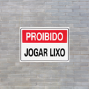 Ver imagem 3 de Combo 6 Placas De Sinalização Proibido Jogar Lixo 30x20 Acesso - P-10 F9e