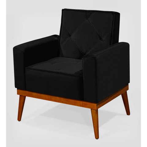 Poltrona Cadeira Decorativa Home Veludo Várias Cores Sala Estar Descanso Conforto Decoração Luxo