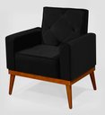 Ver imagem 1 de Poltrona Cadeira Decorativa Home Veludo Várias Cores Sala Estar Descanso Conforto Decoração Luxo