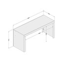 Ver imagem 2 de Mesa de Computador Solteiro Office Branco Politorno