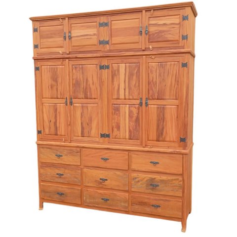 Guarda Roupa de Madeira Maciça - Peroba Rosa