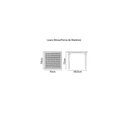 Ver imagem 3 de Mesa Laura Rattan Polipropileno 70cm Vermelho com Pernas de Madeira Tramontina