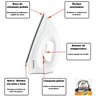 Ferro de Passar Roupa a Seco Bco 1000w Fsn55-w 220v Mondial - 5