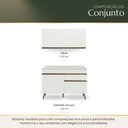 Ver imagem 7 de Armário Cozinha Modulada Compacta Balcão com Pia 120cm Florença Multimóveis MCR2451 Branco/Gelo