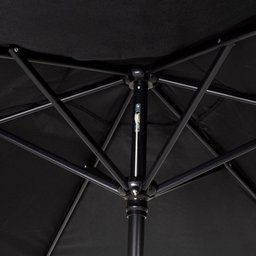 Conjunto De Jardim Chicago Preto Com Ombrelone Mor Life - 6