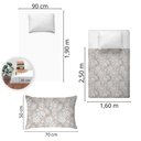 Ver imagem 4 de Jogo de Cama Solteiro Algodão 130 Fios 3 Peças Estampado