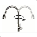 Ver imagem 5 de Torneira Cozinha Gourmet Monocomando Extensível Aço Escovado