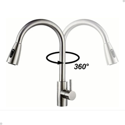 Torneira Cozinha Gourmet Monocomando Extensível Aço Escovado - 5