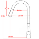 Ver imagem 2 de Torneira Cozinha Gourmet Monocomando Extensível Aço Escovado