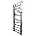 Ver imagem 1 de Sapateira Preta Vertical de Parede ou Porta para 36 Pares