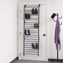 Ver imagem 4 de Sapateira Preta Vertical de Parede ou Porta para 36 Pares