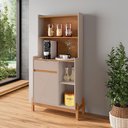 Ver imagem 4 de Cantinho do Café Bari com 1 Porta e Pés de Madeira Maciça Off White Cedro