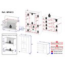 Ver imagem 4 de Quarto de Bebê Completo com Berço Americano 3 em 1 Pirulito Multimóveis MP4613 - Off White