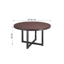 Ver imagem 3 de Mesa de Jantar 6 Lugares Redonda 137cm Toronto Novabras