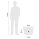 Ver imagem 5 de Vaso Tribo Redondo 52 (51l) Macchiato Japi