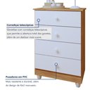 Ver mais imagens de Quarto de Bebê Berço Minicama com Colchão, Cômoda e Guarda Roupa Life Tigus Baby