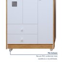 Ver imagem 5 de Quarto de Bebê Berço Minicama com Colchão, Cômoda e Guarda Roupa Life Tigus Baby