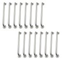 Ver imagem 1 de Alça de Apoio Barra Inox Kit 18 Unidades 70cm Inox Deficiente Idoso Suporte Parede Corrimao