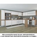 Ver imagem 1 de Conjunto Armários de Cozinha Modulada em L 13 Peças 3,72m X 2,54m Cj30-030 Semplicitá Móveis