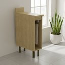 Ver imagem 1 de Balcão com Tampo Nicho com Porta Toalhas 20cm Nanda TM4221 Nature/Arenas